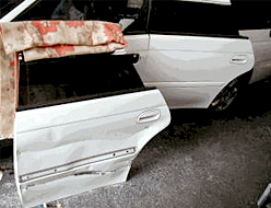 中古パーツ：ヘコミドア交換